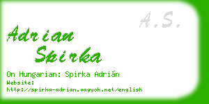 adrian spirka business card